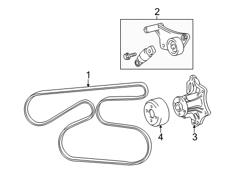 2003 Toyota Solara Belts & Pulleys, Maintenance Diagram 1 - Thumbnail