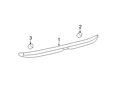 2010 Toyota Camry Trunk Lid - Spoiler Diagram