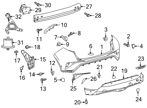 2019 Toyota C-HR Screw, W/WASHER TAPP Diagram for 90159-50388