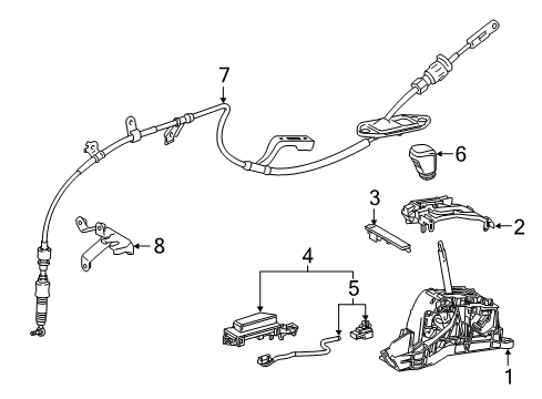 2022 Toyota Camry Gear Shift Control - AT Diagram 1 - Thumbnail