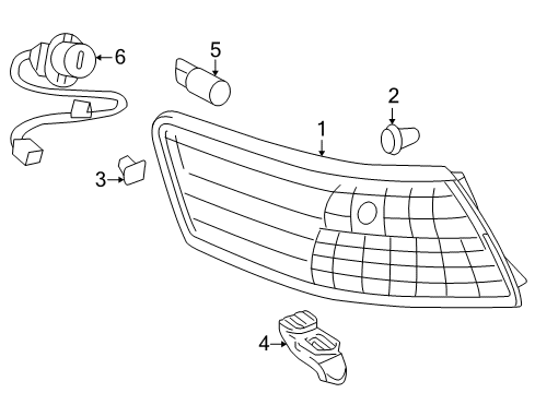 2007 Toyota Camry Bulbs Diagram 12 - Thumbnail