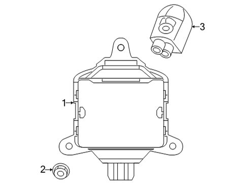 2023 Toyota Corolla Cross Electrical Components Diagram 1 - Thumbnail