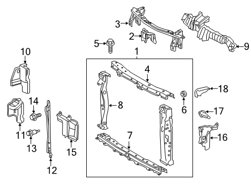 2014 Scion iQ Support, Hood Lock Diagram for 53215-74010