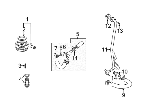 2006 Toyota Camry Engine Oil Cooler Diagram