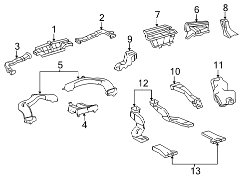 2018 Toyota Avalon Ducts Diagram