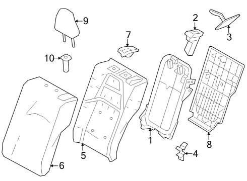 2023 Toyota GR Corolla COVER SUB-ASSY, RR S Diagram for 71078-12T80-C3