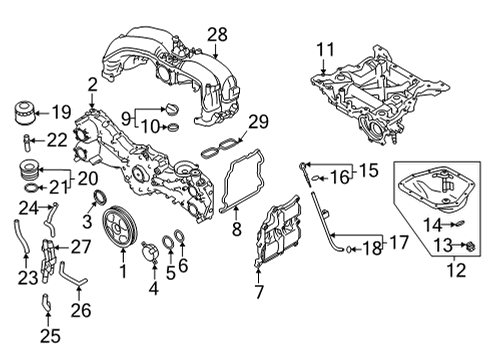 2023 Toyota GR86 Gasket-42X51X8.5 Diagram for SU003-02160