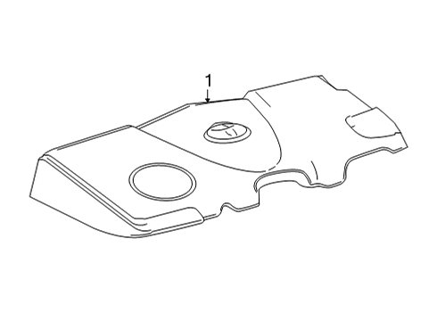 2022 Toyota Highlander Engine Appearance Cover Diagram 1 - Thumbnail