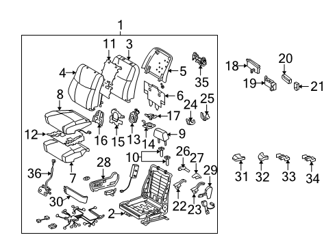 2009 Toyota Avalon Power Seats Diagram 2 - Thumbnail