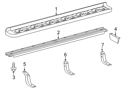 2013 Toyota 4Runner Running Board Diagram 2 - Thumbnail