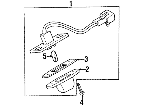 1986 Toyota Pickup License Lamps Diagram