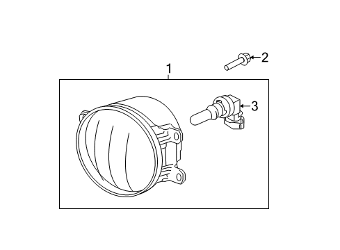 2018 Toyota Sienna Bulbs Diagram 1 - Thumbnail