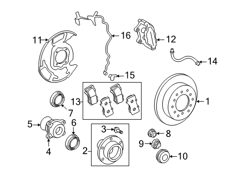 2009 Toyota Land Cruiser Cylinder Assy, Disc Brake, LH Diagram for 47750-60280