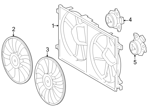 2023 Toyota Corolla Cross SHROUD, FAN Diagram for 16711-F2250