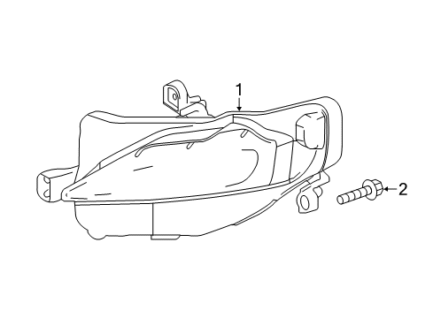 2018 Toyota Corolla Lamp Assembly , Daytime Diagram for 81440-02020