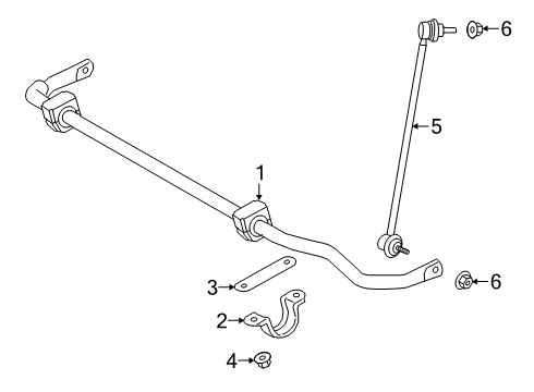 2020 Toyota GR Supra Stabilizer Bar & Components - Front Diagram