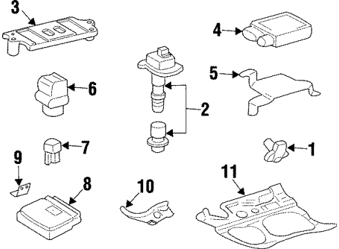 1998 Toyota Supra Window Defroster Diagram 1 - Thumbnail