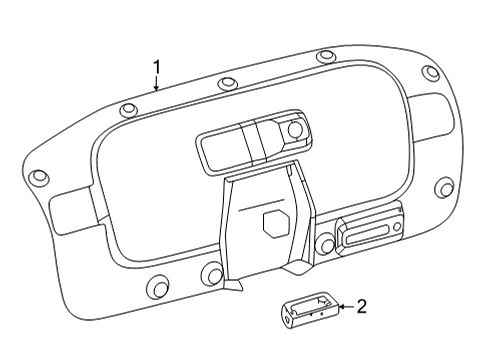 2023 Toyota Mirai Interior Trim - Trunk Diagram