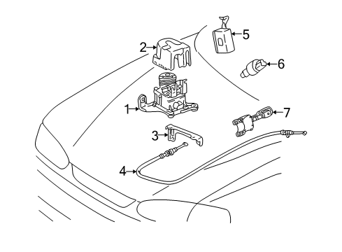 1998 Toyota Corolla Computer Assy, Cruise Control Diagram for 88240-02030