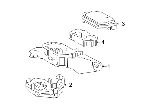 2020 Toyota C-HR Block Assembly, Relay Diagram for 82660-F4060