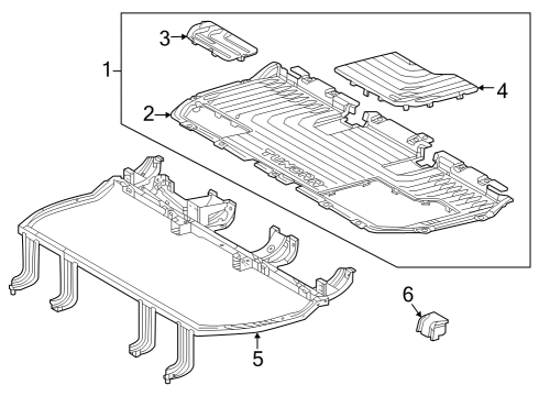 2022 Toyota Tundra Rear Seat Components Diagram 5 - Thumbnail