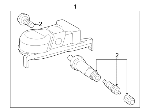 2023 Toyota Crown Tire Pressure Monitoring Diagram