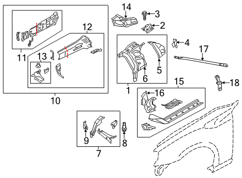 2020 Toyota 86 Patch FRM Sd Up CRH Diagram for SU003-01243