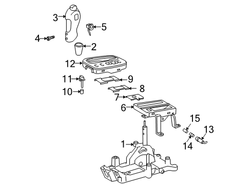 2004 Toyota Celica Housing, Position Indicator, Lower Diagram for 35974-20230