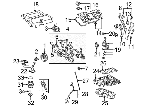 Gasket(For Oil Filler Cap) Diagram for 90080-43032