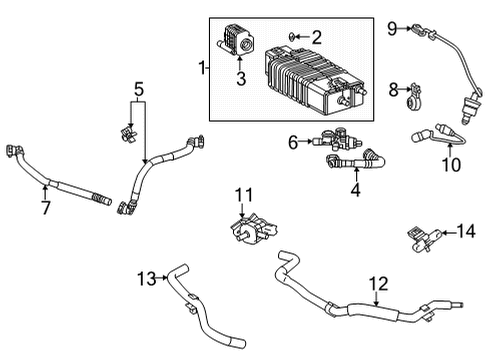 2021 Toyota RAV4 Prime Emission Components Diagram