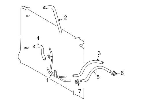 2012 Toyota Matrix Tube Sub-Assembly, Oil Cooler W/O Hose Diagram for 32907-02040