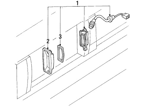 1992 Toyota Cressida License Lamps Diagram