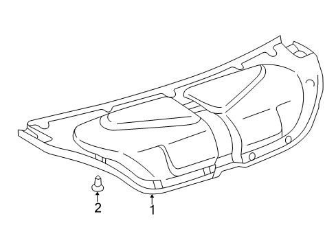 2007 Toyota Solara Interior Trim - Trunk Lid Diagram 2 - Thumbnail