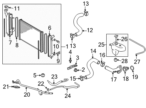 2006 Scion tC Stud, Hex LOBULAR Diagram for 90126-06022