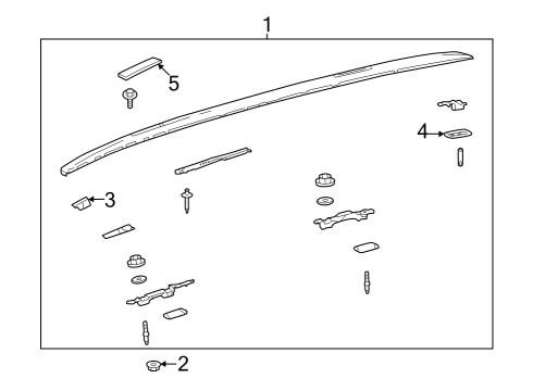 2022 Toyota RAV4 Luggage Carrier Diagram 6 - Thumbnail