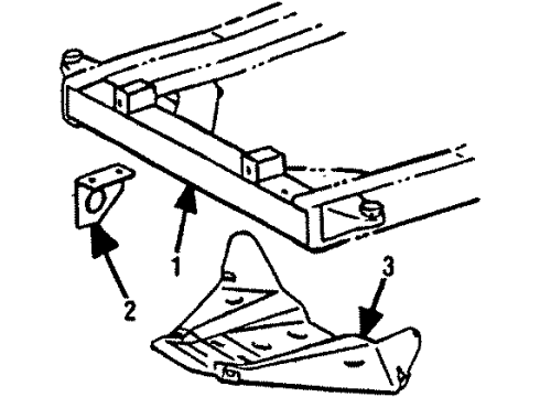 1986 Toyota 4Runner Frame & Components Diagram