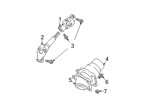 2001 Toyota Prius Lower Steering Column Diagram