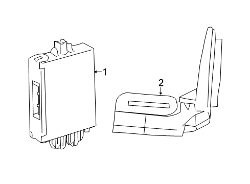 2018 Toyota Tacoma Anti-Theft Components Diagram