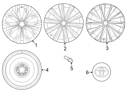 2023 Toyota Crown Wheels Diagram