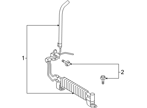 2008 Toyota Land Cruiser Power Steering Oil Cooler Diagram