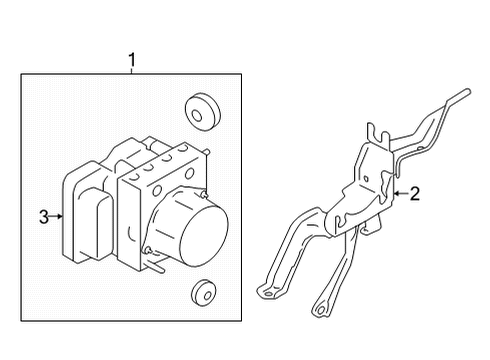 2023 Toyota GR86 ABS Components Diagram