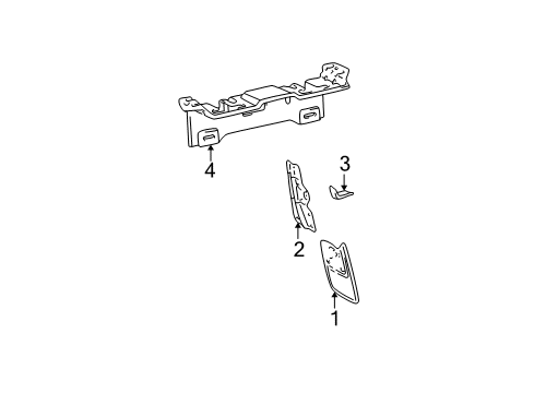 2001 Toyota Tacoma Exterior Trim - Pick Up Box Diagram 1 - Thumbnail