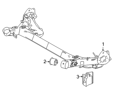 2018 Toyota Mirai Rear Suspension Diagram