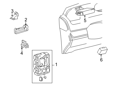 2010 Scion xB Electrical Components Diagram