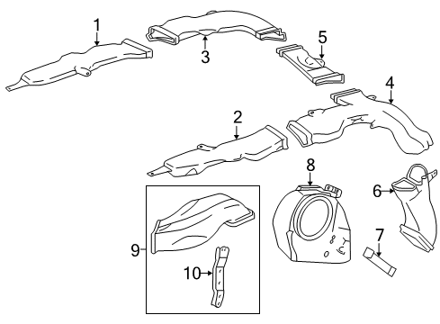 2018 Toyota Land Cruiser Ducts Diagram 3 - Thumbnail