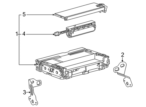 2022 Toyota Mirai Communication System Components Diagram