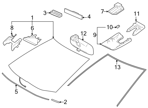 2023 Toyota GR Corolla COVER, FORWARD RECOG Diagram for 86467-12010