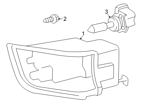 2005 Toyota 4Runner Bulbs Diagram 1 - Thumbnail