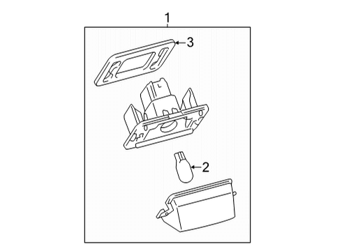 2022 Toyota Highlander License Lamps Diagram