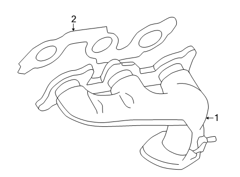 2000 Toyota Solara Exhaust Manifold Diagram 5 - Thumbnail